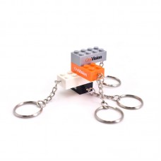 Custom Colorful Brick Shape Keychain