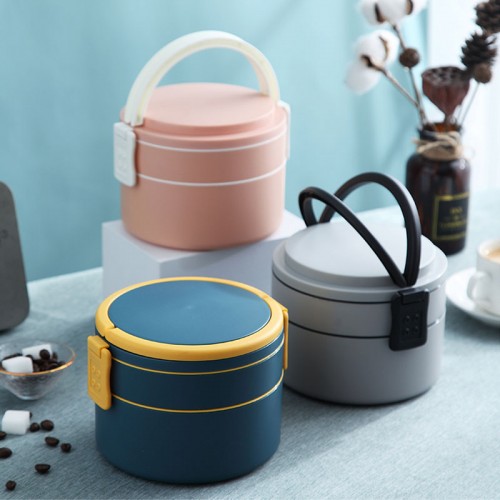 Double Layer Round Lunch Box