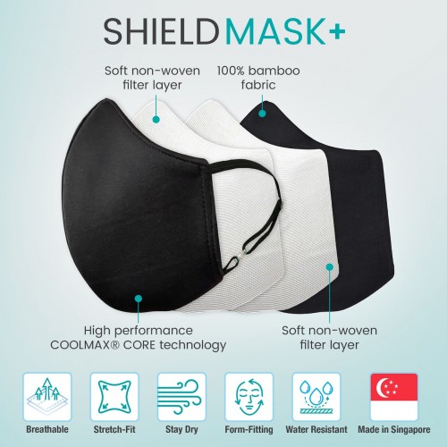 ShieldMask+ Face Mask for Kids & Adults