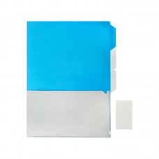 A4 Size Document Folder Blue/Grey (PP)