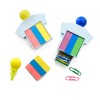 Highlighter with Sticky Notepad & Paper Clips