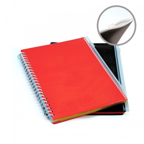 Ventol A5 Notebook with PVC Zip Pouch