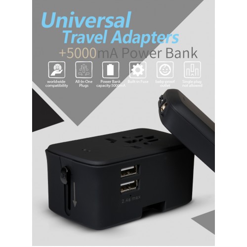 Travel adaptor with Power Bank