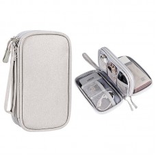 Double Layer Travel Gadget Organizer Pouch