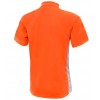 Polo  Shirt Orange with Grey Vented