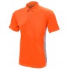 Polo  Shirt Orange with Grey Vented